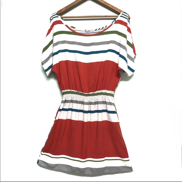 Papaya Dresses & Skirts - Papaya Multicoloured Stripes Dress
